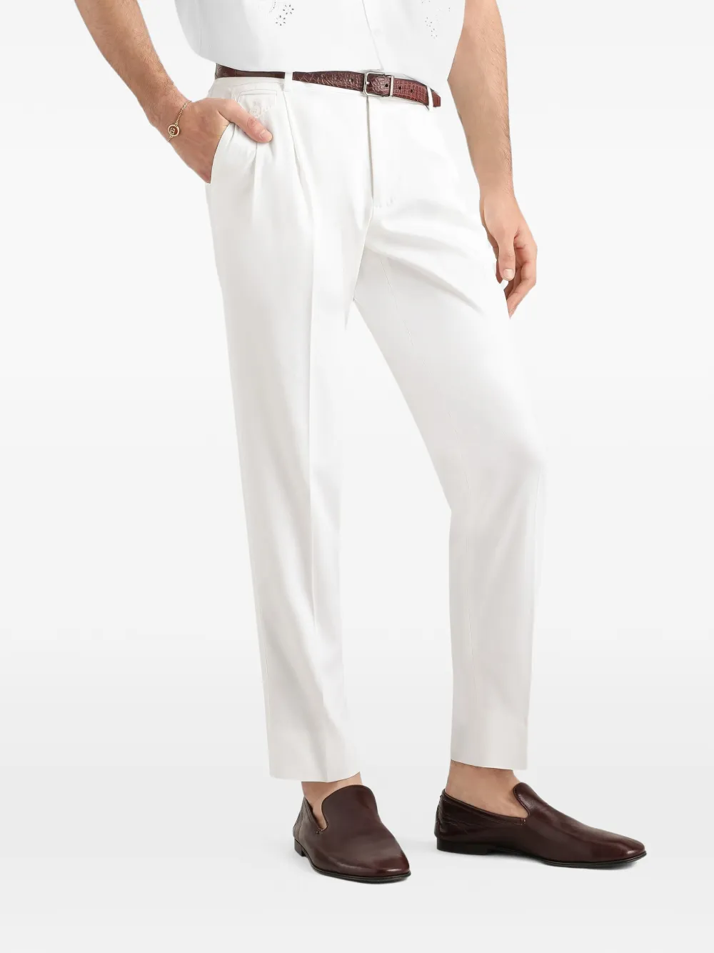 Dolce & Gabbana Katoenen broek Wit