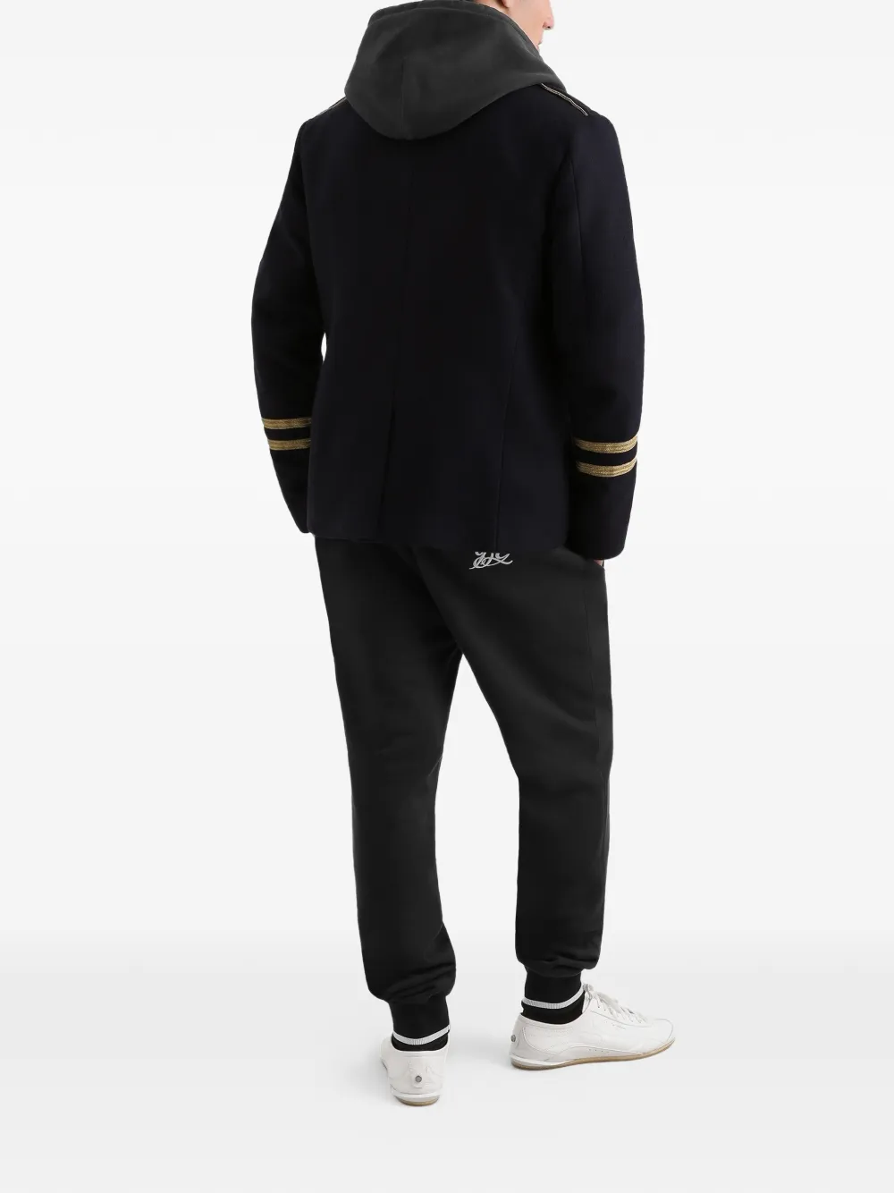 Dolce & Gabbana Katoenen joggingbroek met borduurwerk Blauw