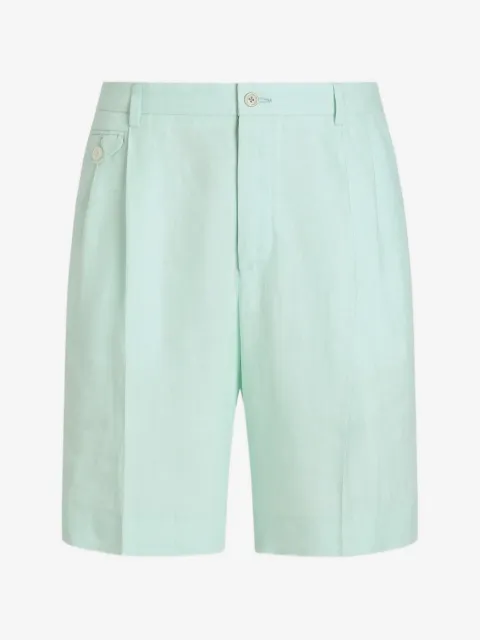 Dolce & Gabbana linen Bermuda shorts