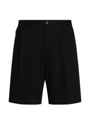 Comme Des Garçons Homme Plus zip-detail Wool Shorts | Black | FARFETCH