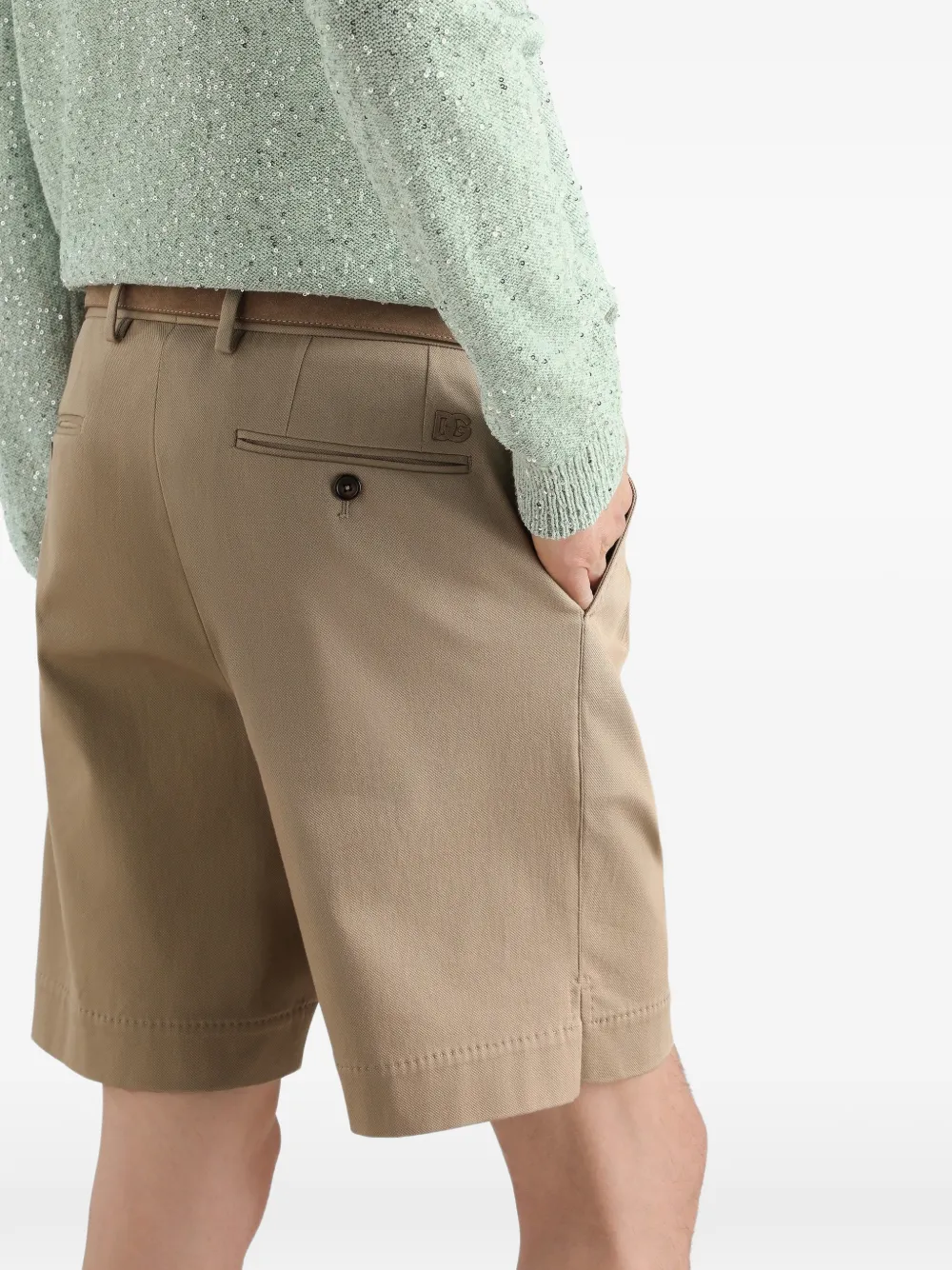 Dolce & Gabbana Shorts met geplooid detail Beige