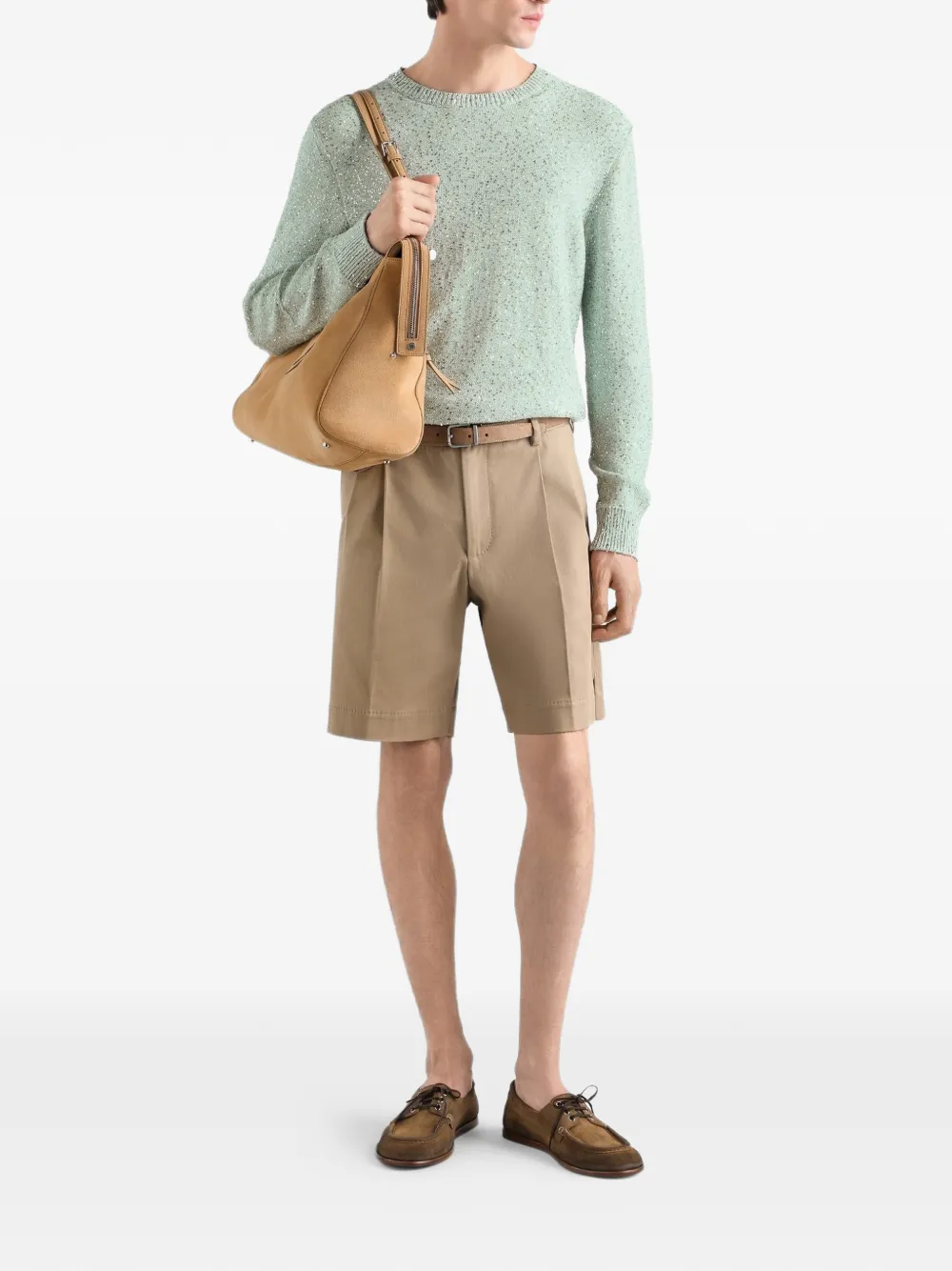 Dolce & Gabbana Shorts met geplooid detail Beige