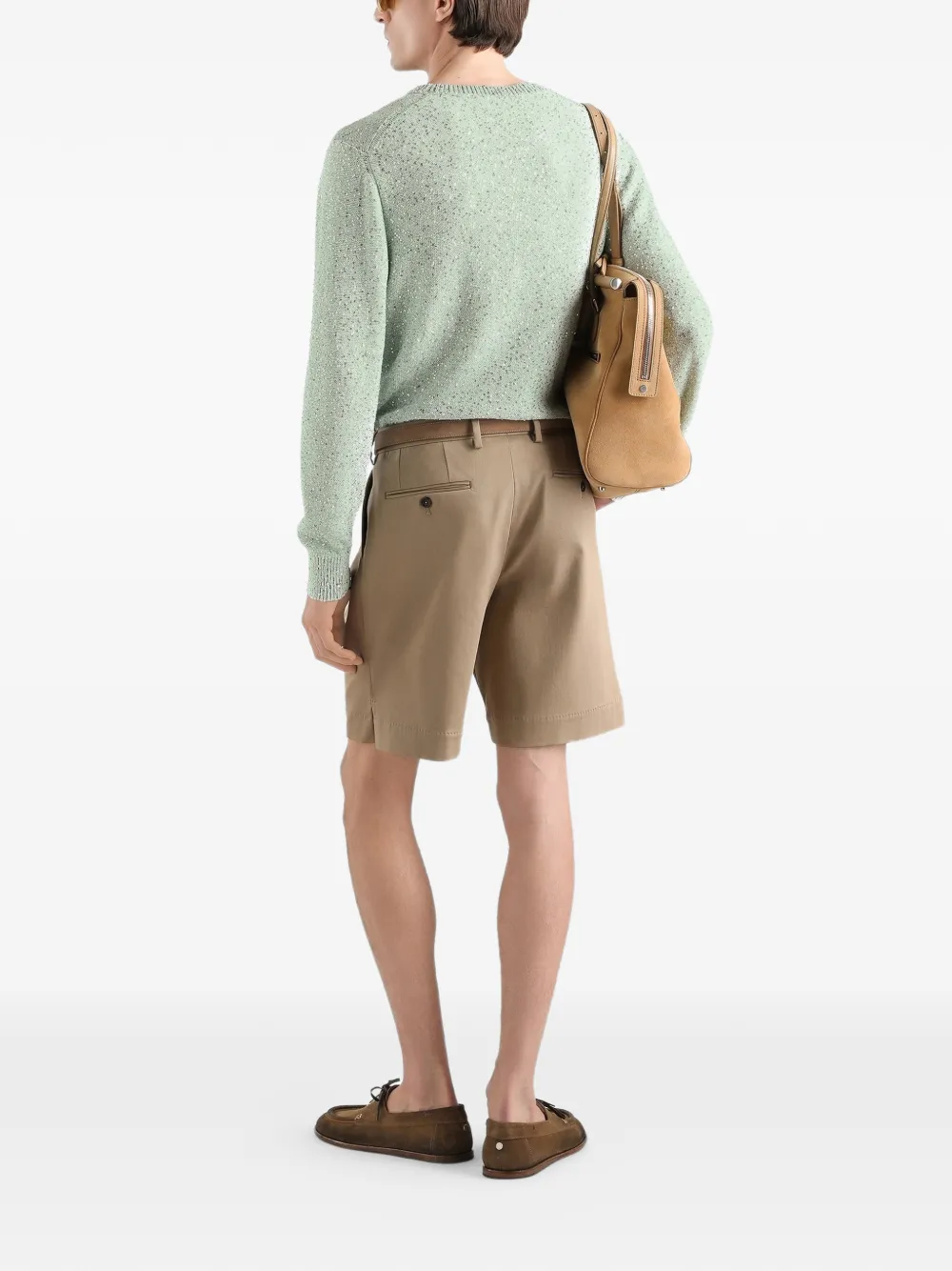 Dolce & Gabbana Shorts met geplooid detail Beige