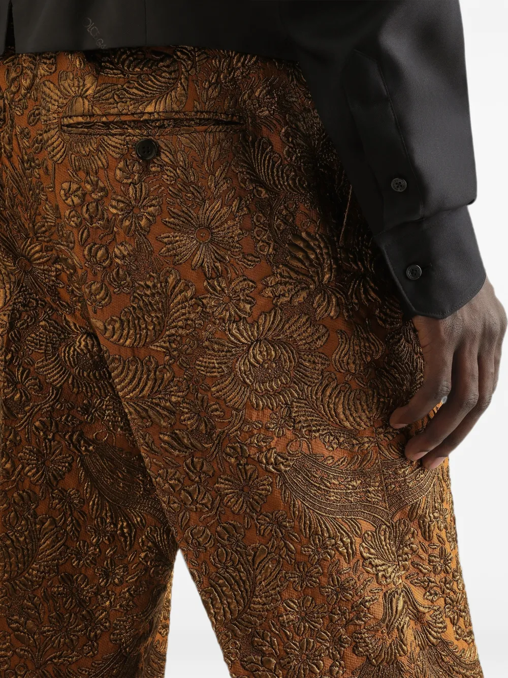 Dolce & Gabbana Broek met brokaat Bruin