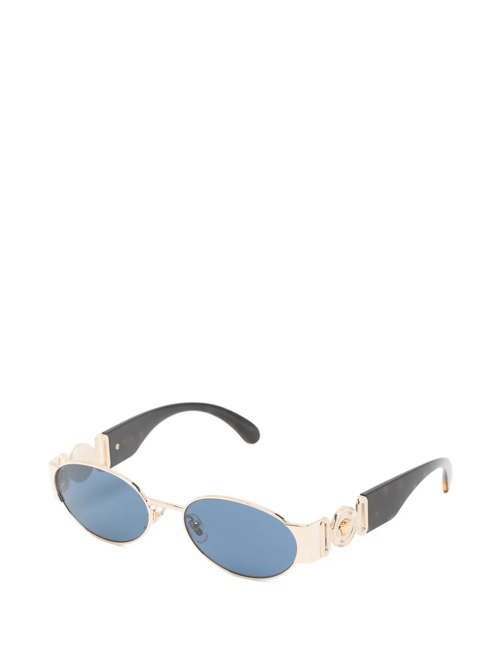 Versace Eyewear Zonnebril met ovaal montuur Goud