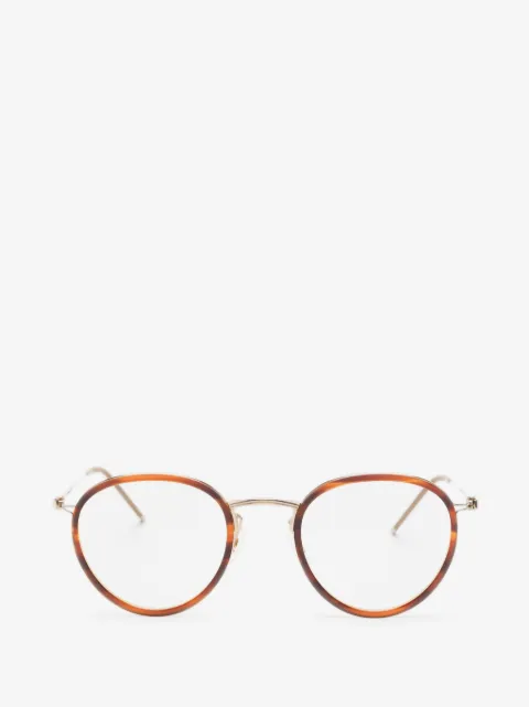 Oliver Peoples lentes con armazón redonda estilo carey