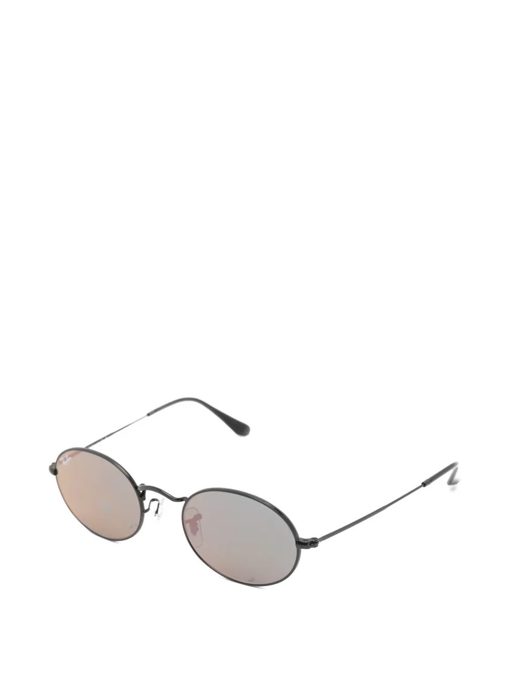 Ray-Ban Zonnebril met ovaal montuur Zwart