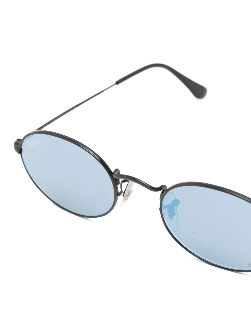 Ray-Ban Zonnebril met ovalen montuur Zwart