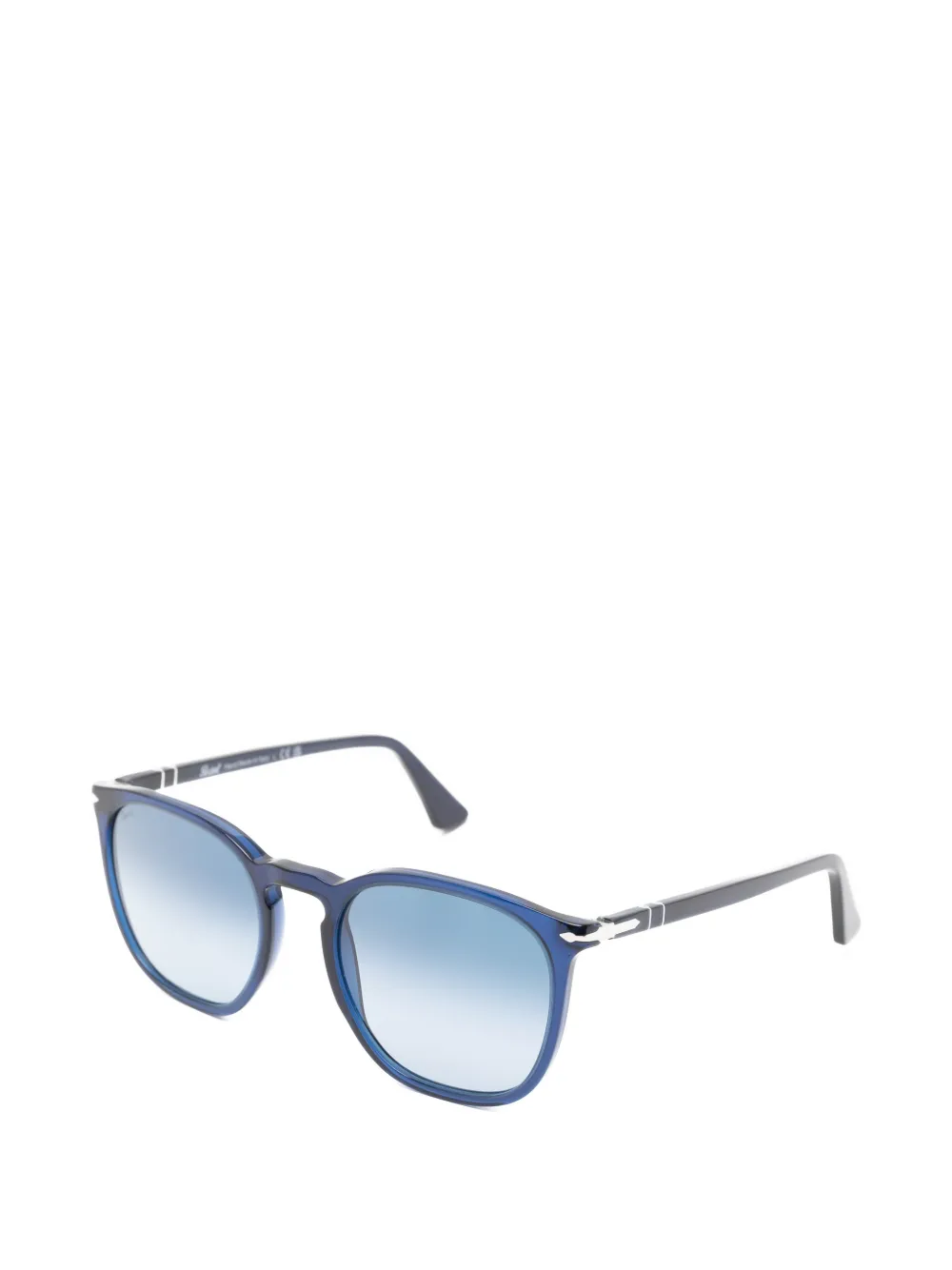 Persol Zonnebril met rond montuur Blauw