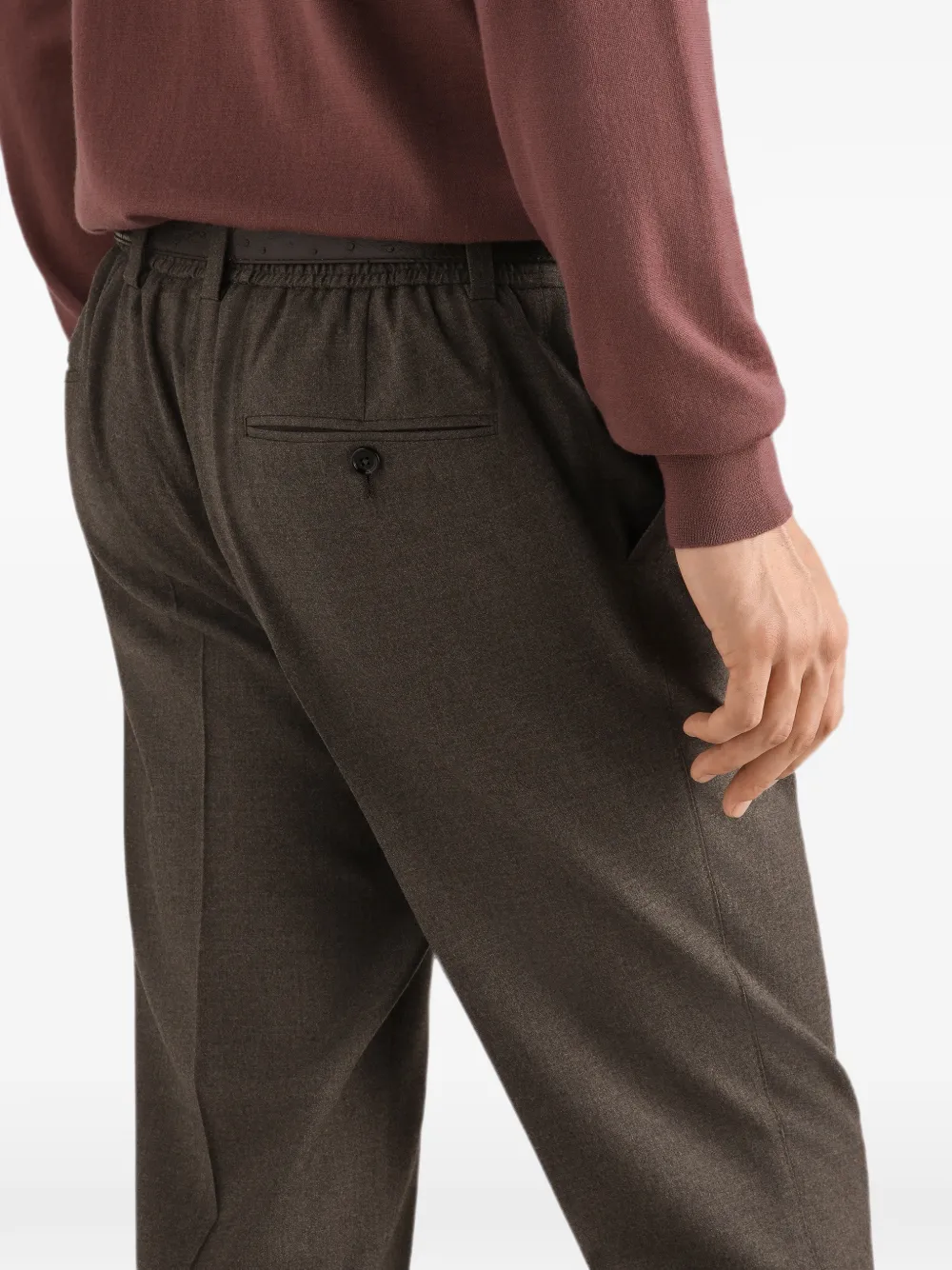 Dolce & Gabbana Flanellen broek Bruin