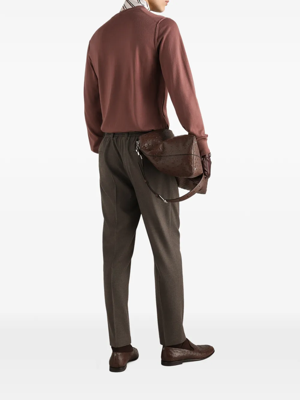 Dolce & Gabbana Flanellen broek Bruin