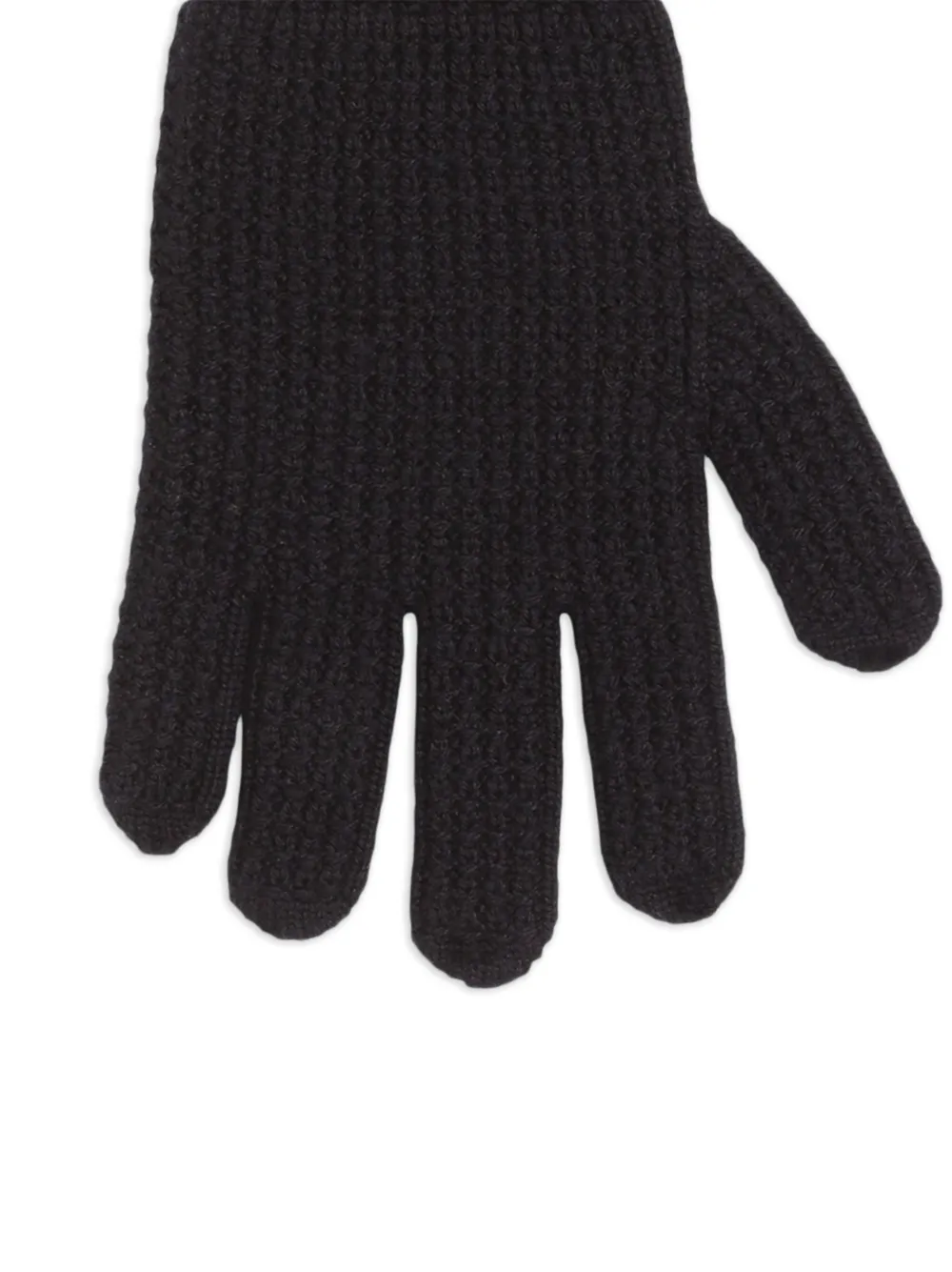 Dolce & Gabbana Gebreide handschoenen van scheerwol Blauw