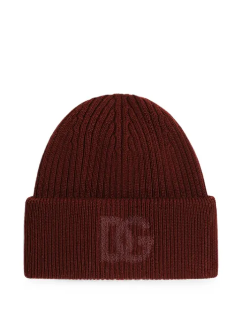 Dolce & Gabbana virgin wool hat with logo
