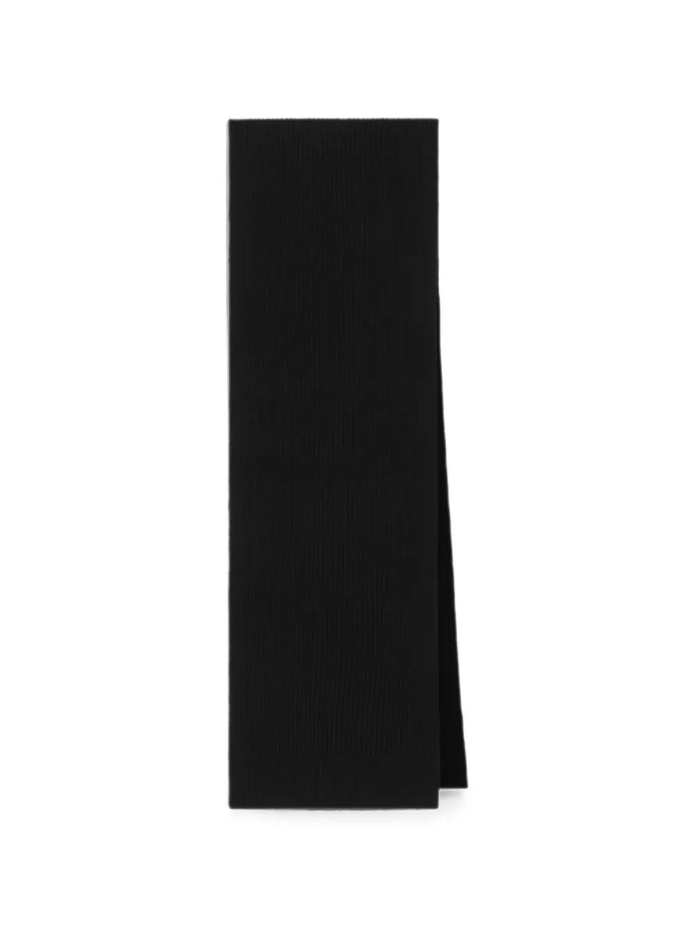 Dolce & Gabbana virgin wool scarf with logo Zwart