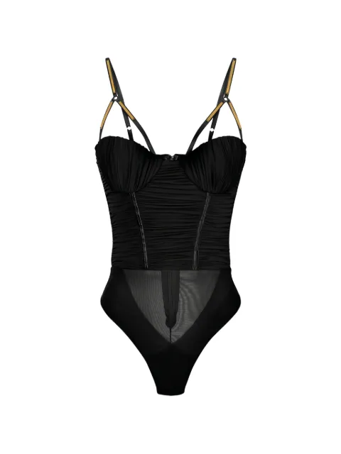 Elisabetta Franchi body à fronces