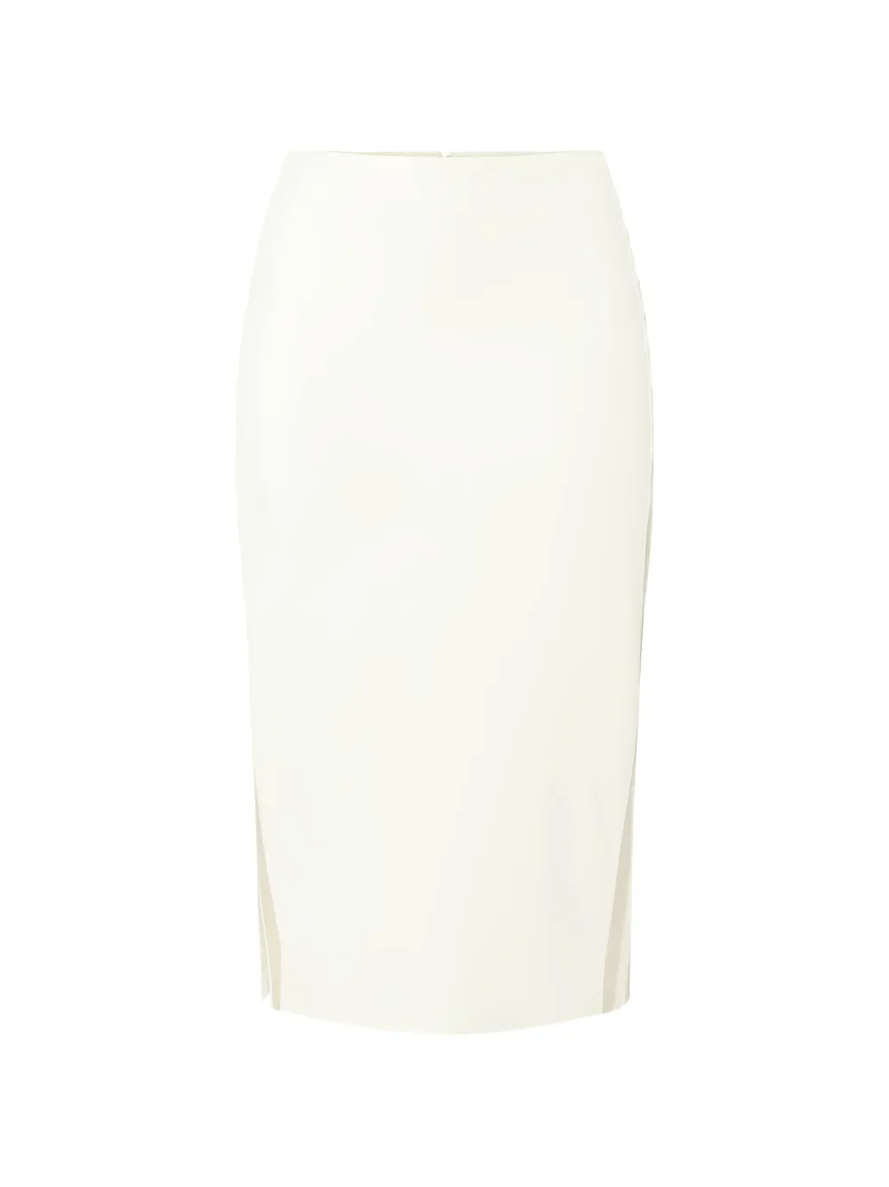 Elisabetta Franchi satin-band crêpe skirt - Bianco