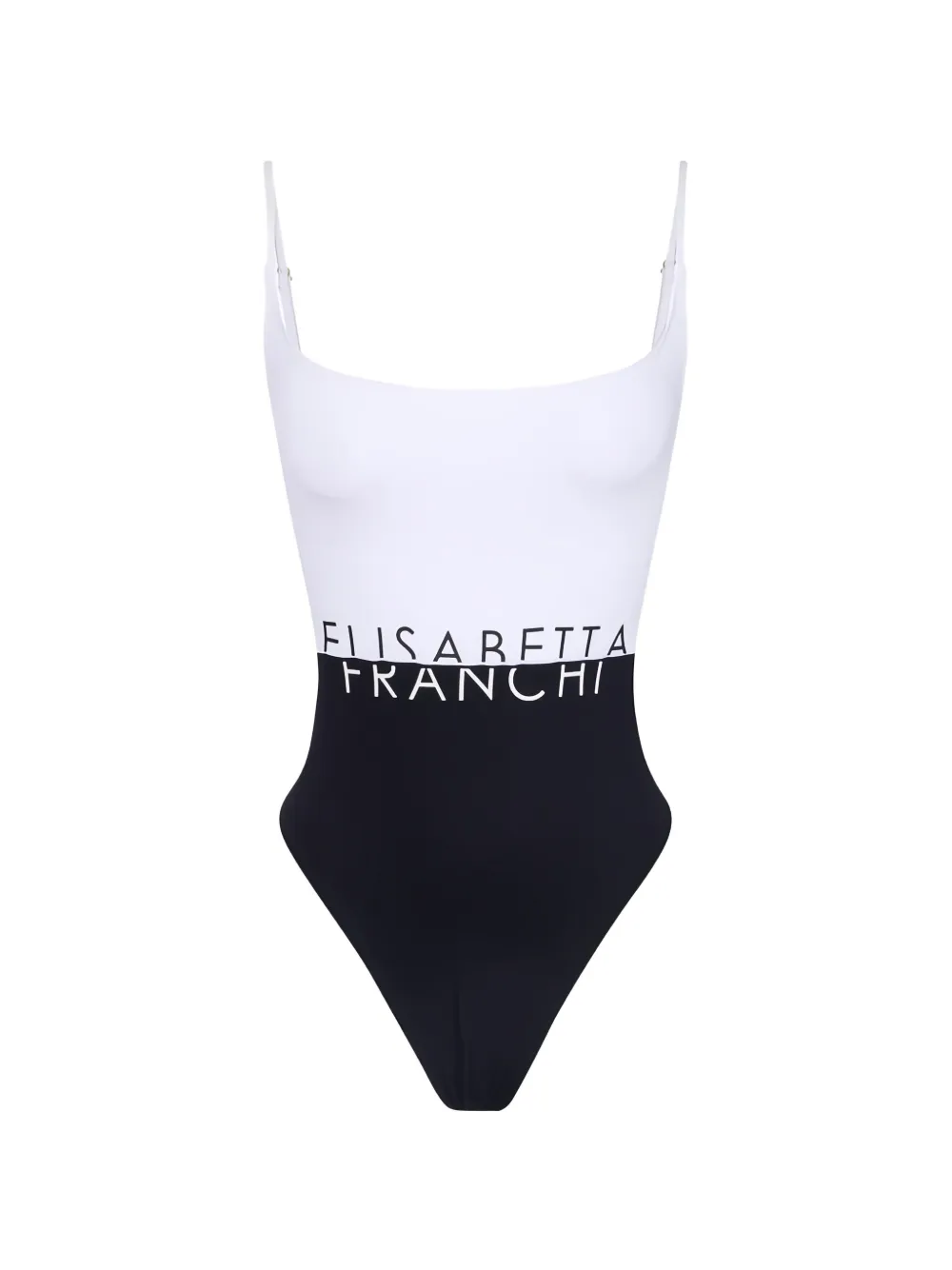 Elisabetta Franchi Badeanzug mit Cut-Out - Weiß