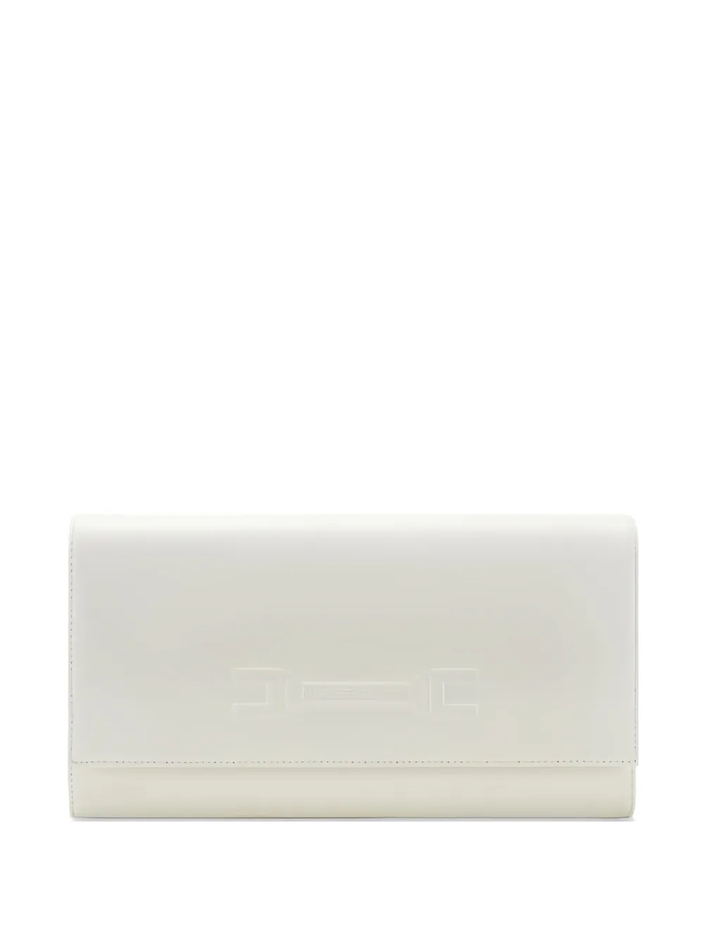 Elisabetta Franchi leather clutch bag - Toni neutri