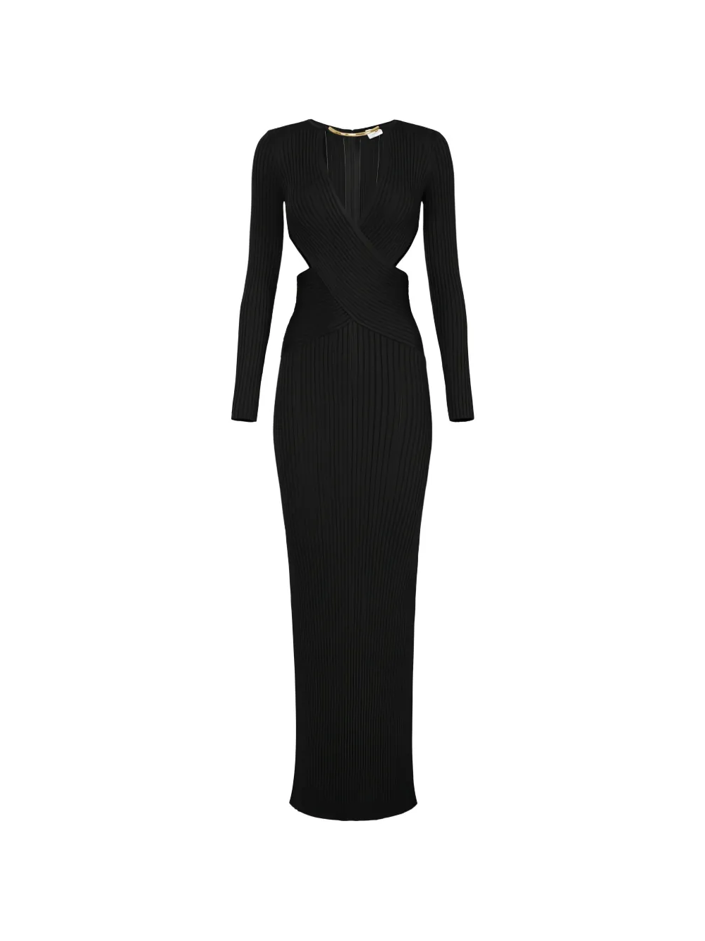 Elisabetta Franchi V-neck maxi dress - Nero