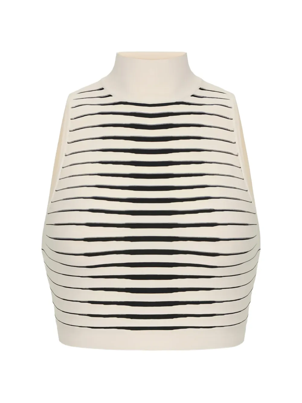 Elisabetta Franchi striped knit top - Toni neutri