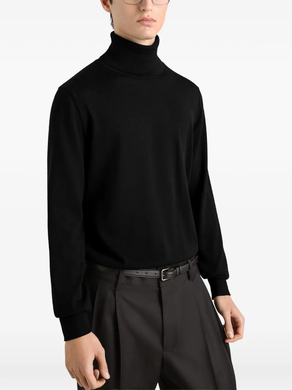 Dolce & Gabbana Kasjmieren coltrui Zwart
