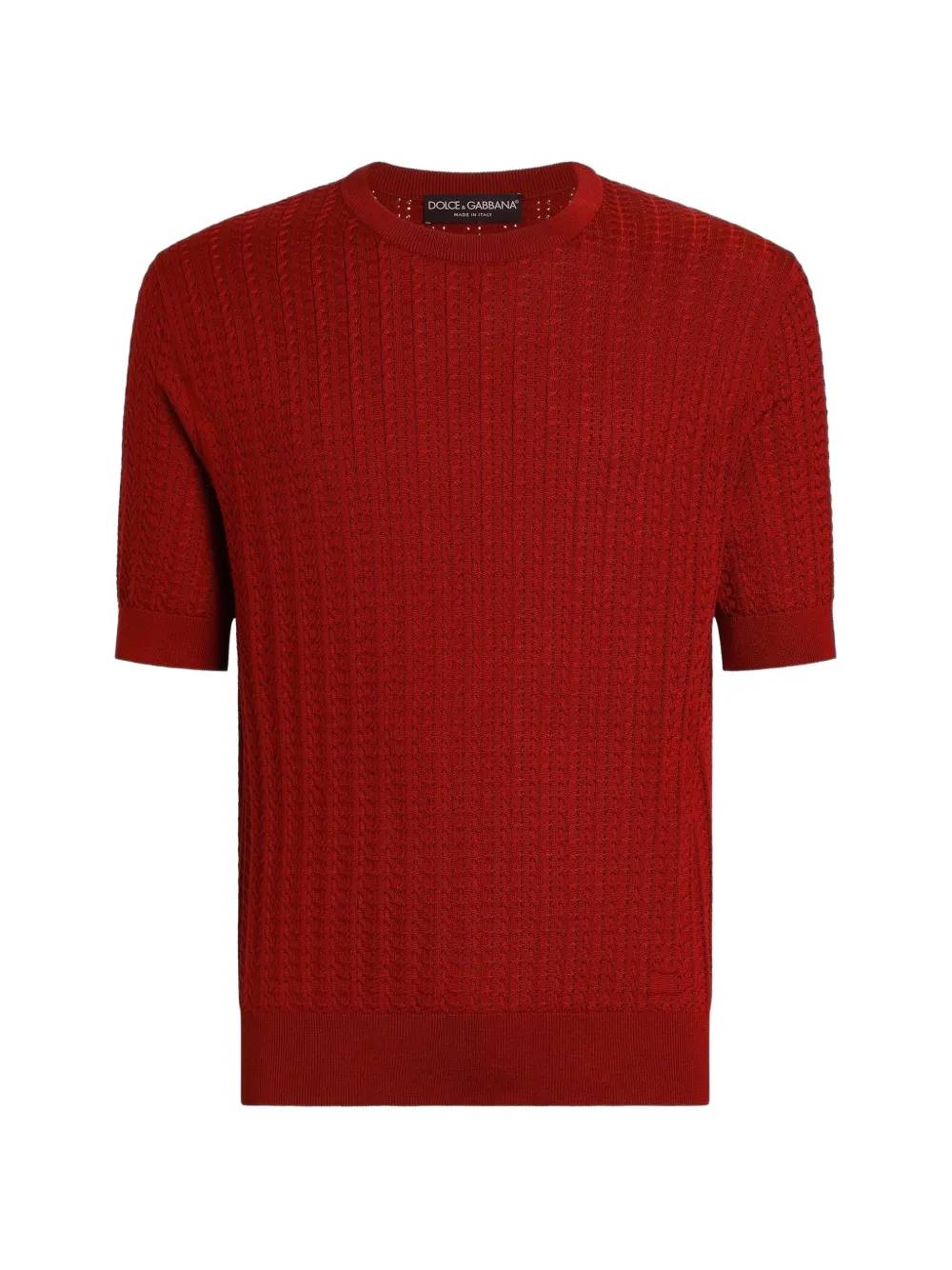 Dolce & Gabbana Suéter De Seda Com Bordado | Vermelho | FARFETCH BR