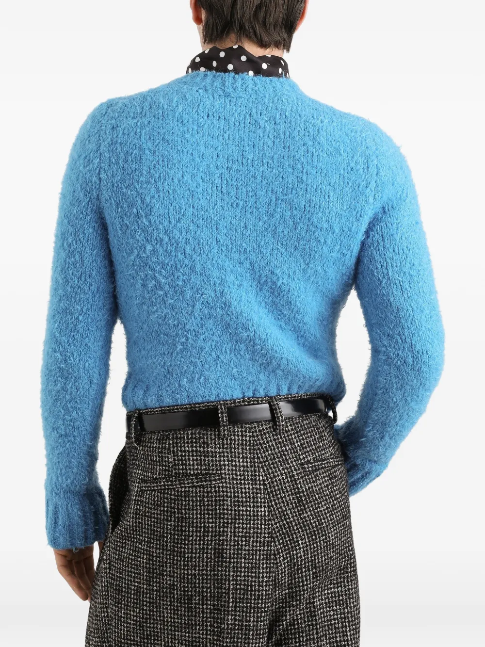 Dolce & Gabbana Trui met bouclé-effect Blauw