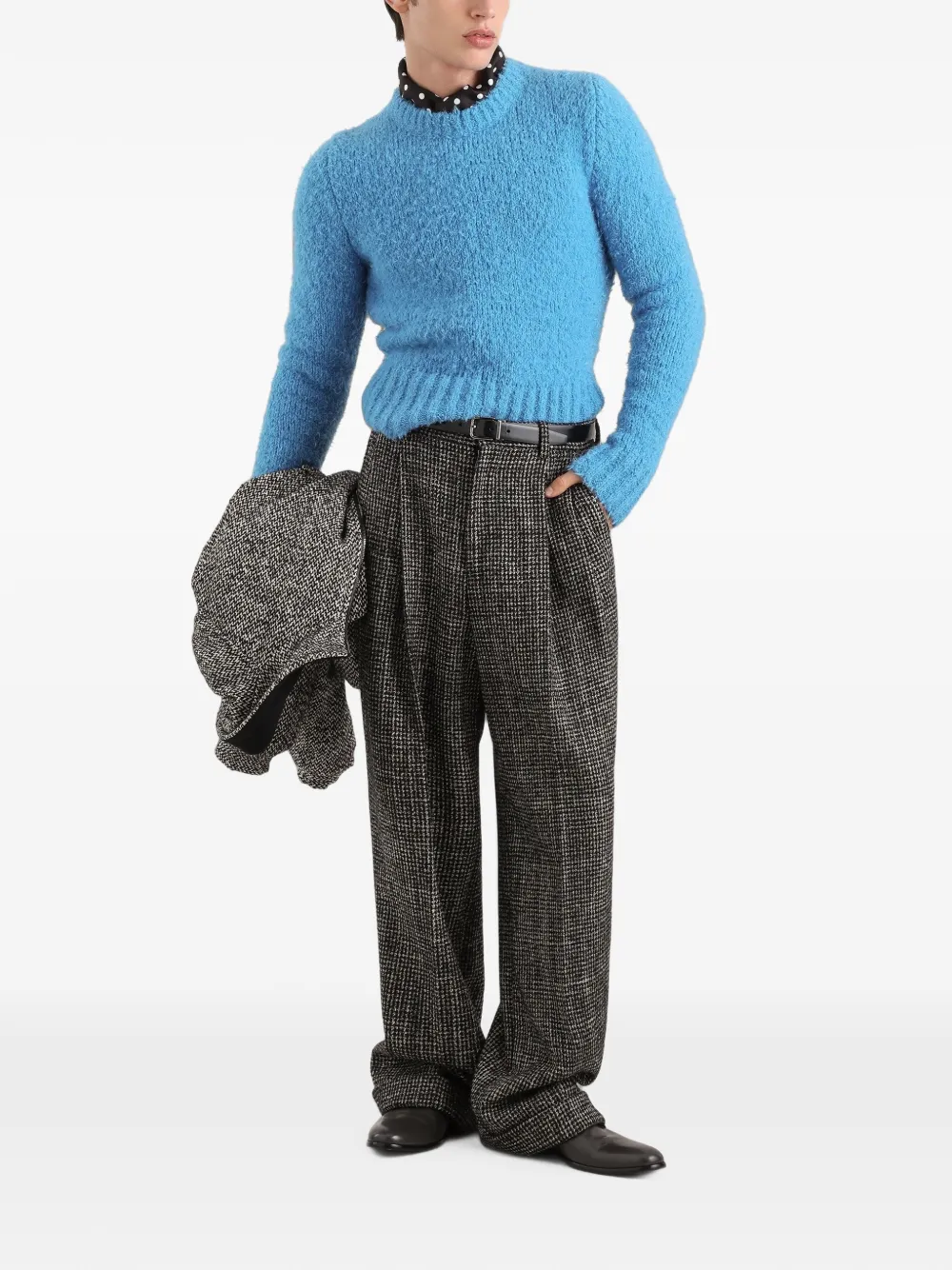 Dolce & Gabbana Trui met bouclé-effect Blauw