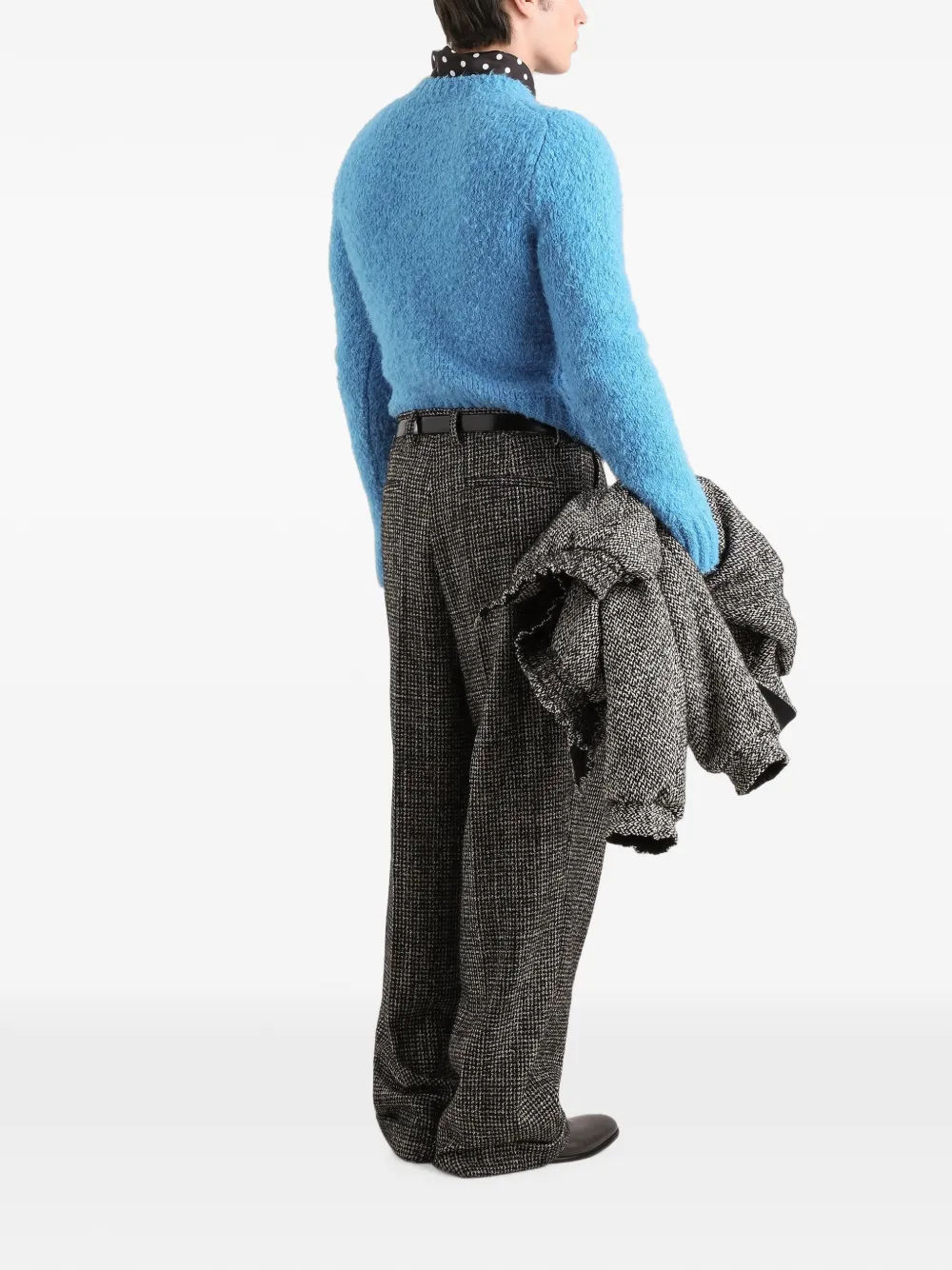 Dolce & Gabbana Trui met bouclé-effect Blauw