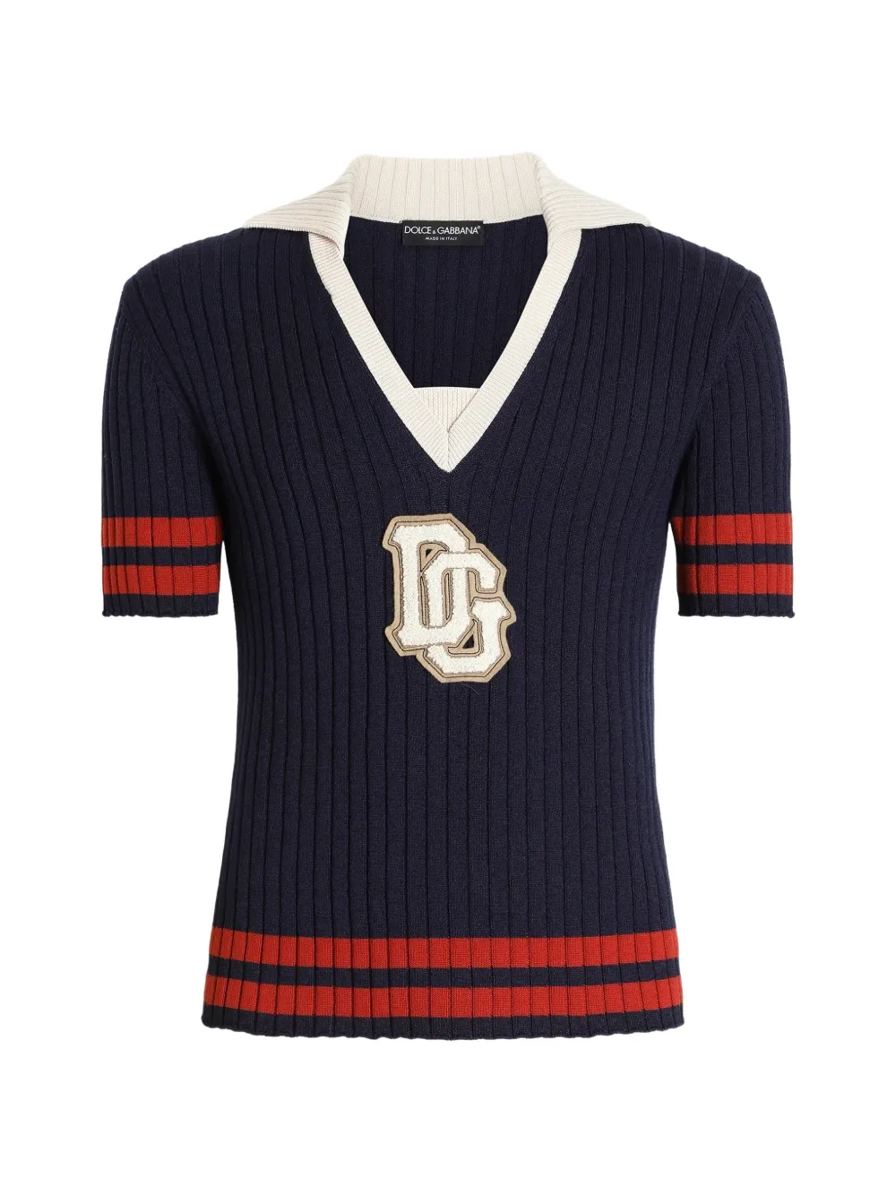 Dolce & Gabbana Maglione in lana a coste - Blu