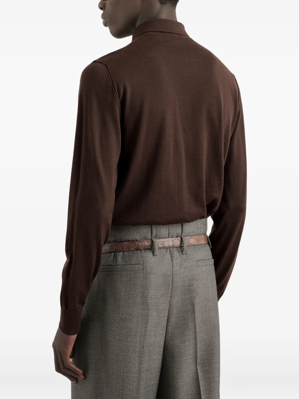 Dolce & Gabbana Kasjmier poloshirt Bruin