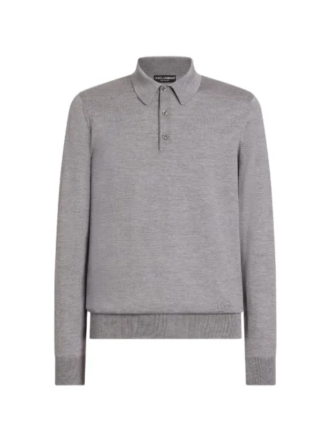 Dolce & Gabbana knit cashmere polo shirt
