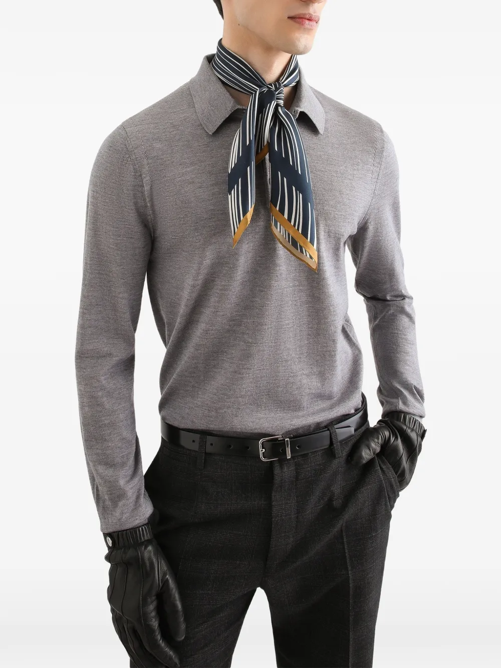 Dolce & Gabbana Kasjmier poloshirt Grijs