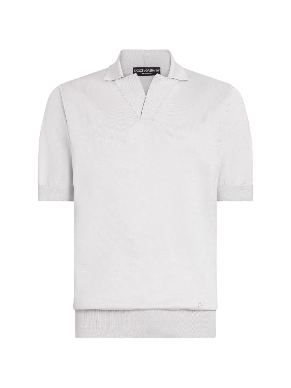 Dolce & Gabbana Polo in seta - Grigio