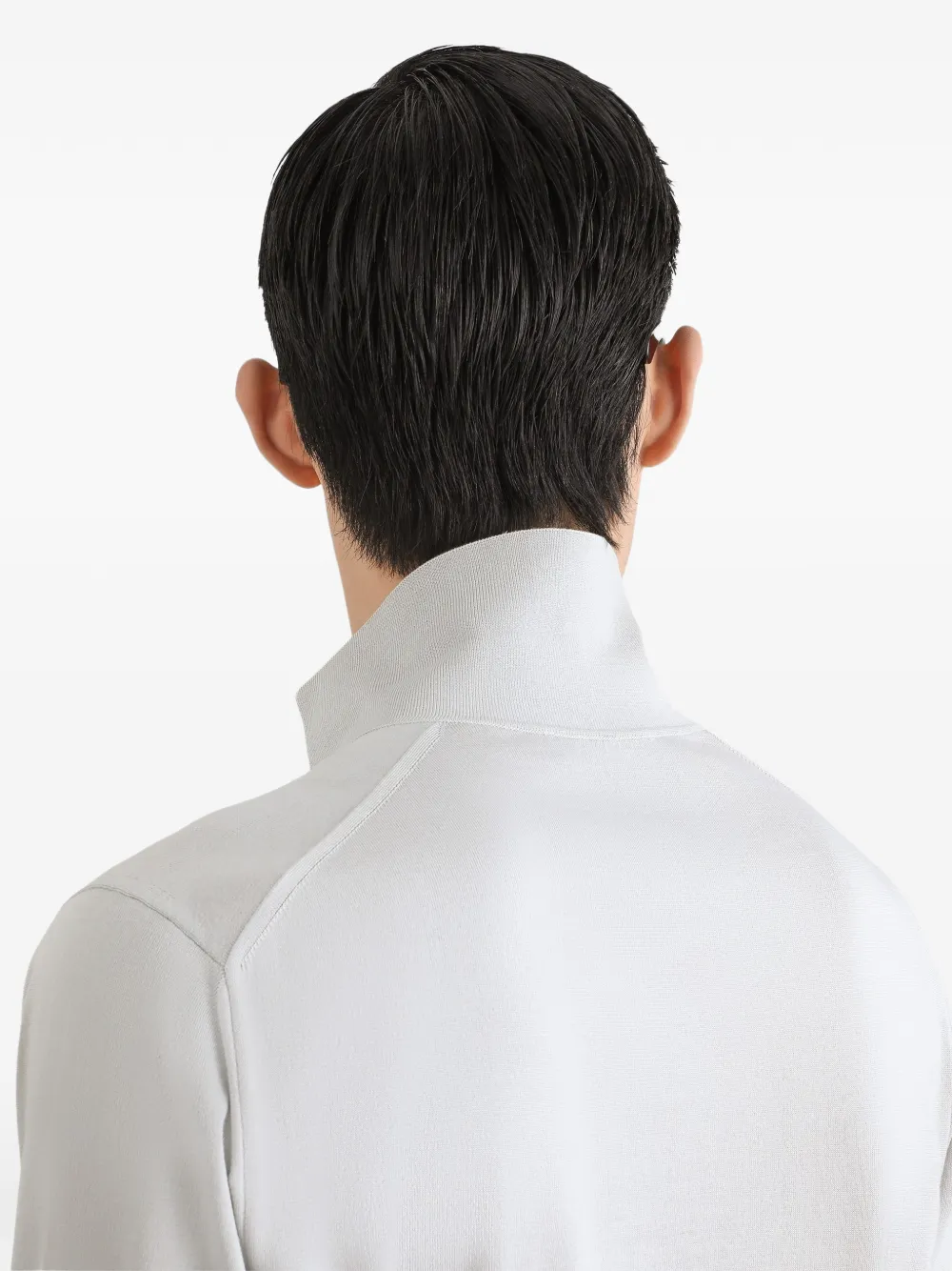 Dolce & Gabbana Zijden poloshirt Grijs