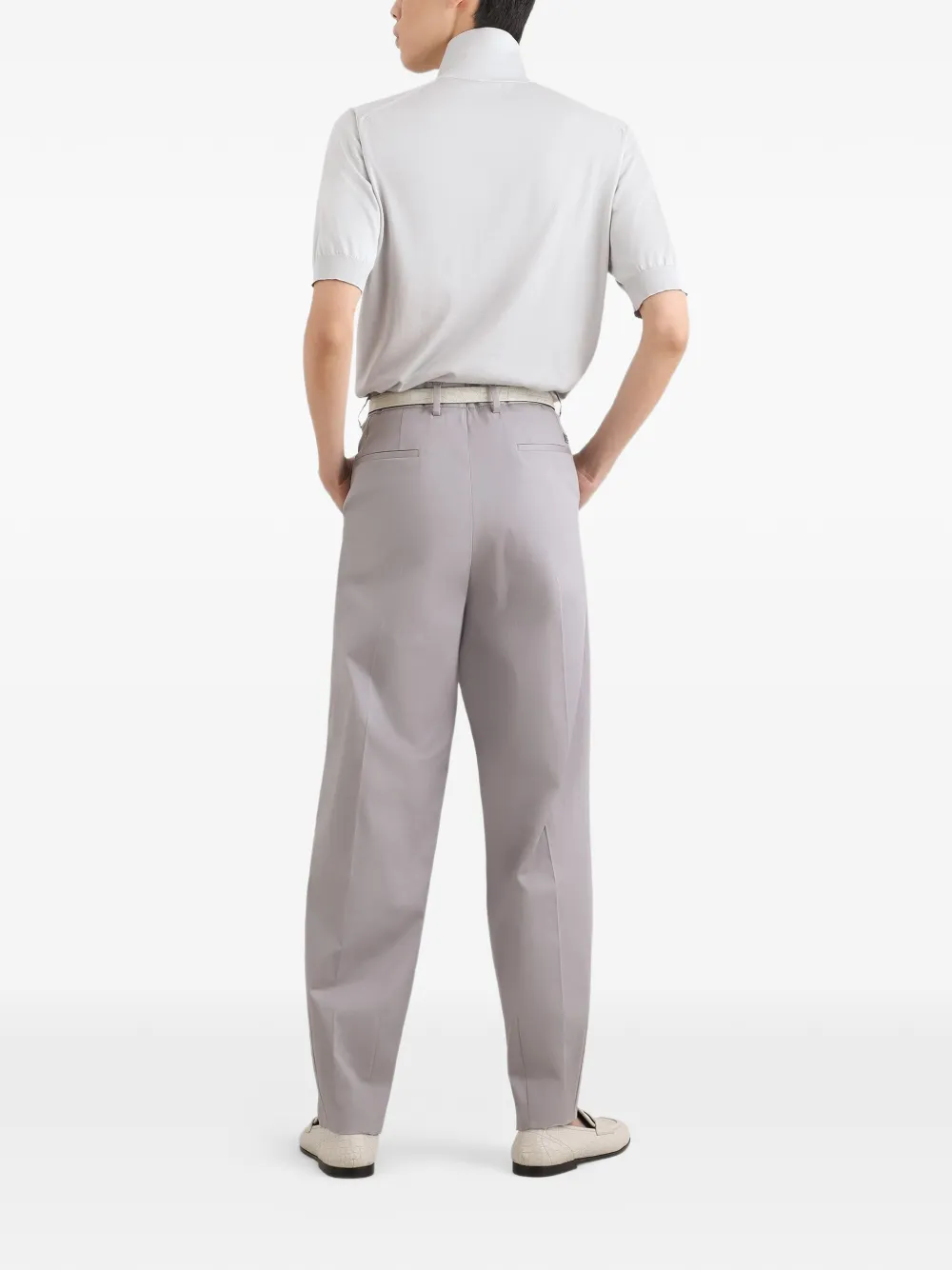 Dolce & Gabbana Zijden poloshirt Grijs