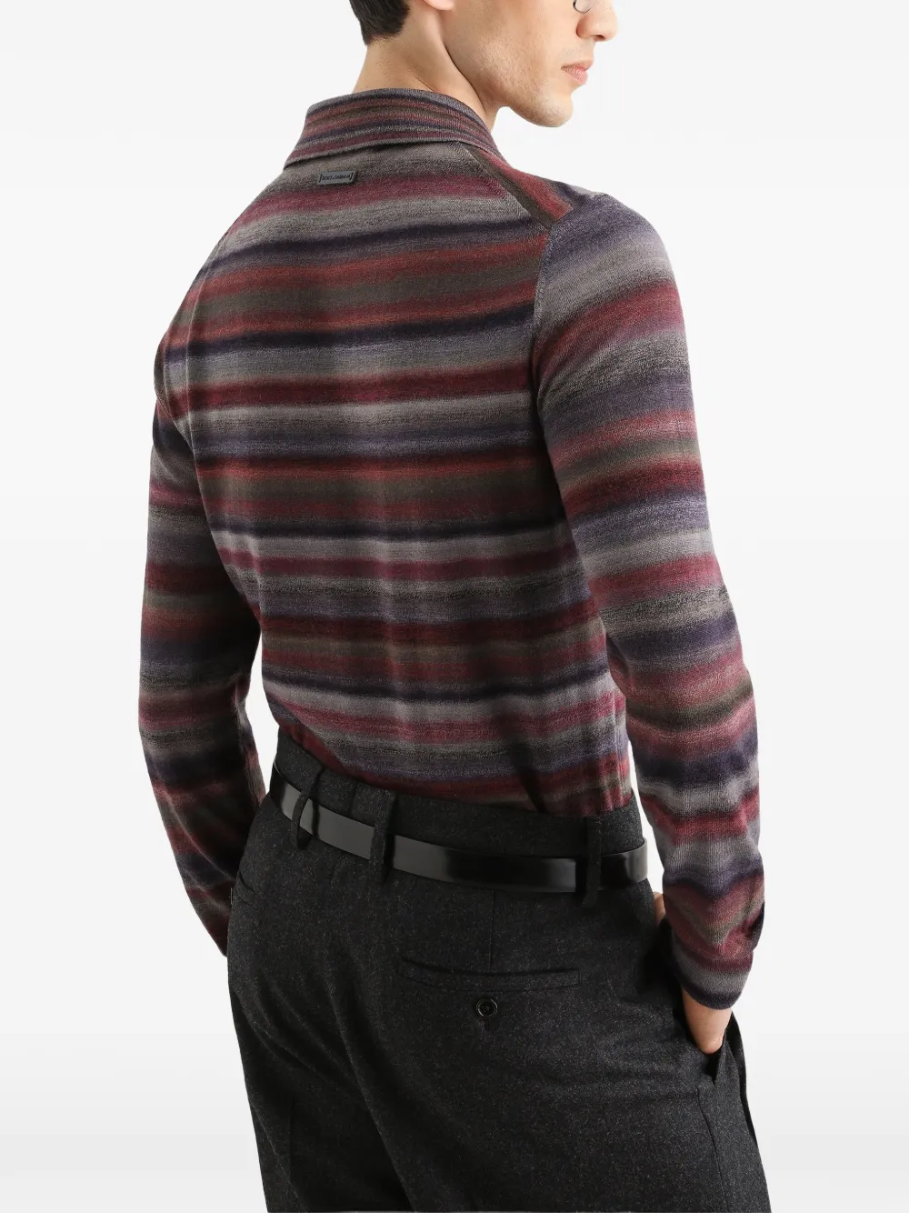 Dolce & Gabbana Gestreept poloshirt Grijs