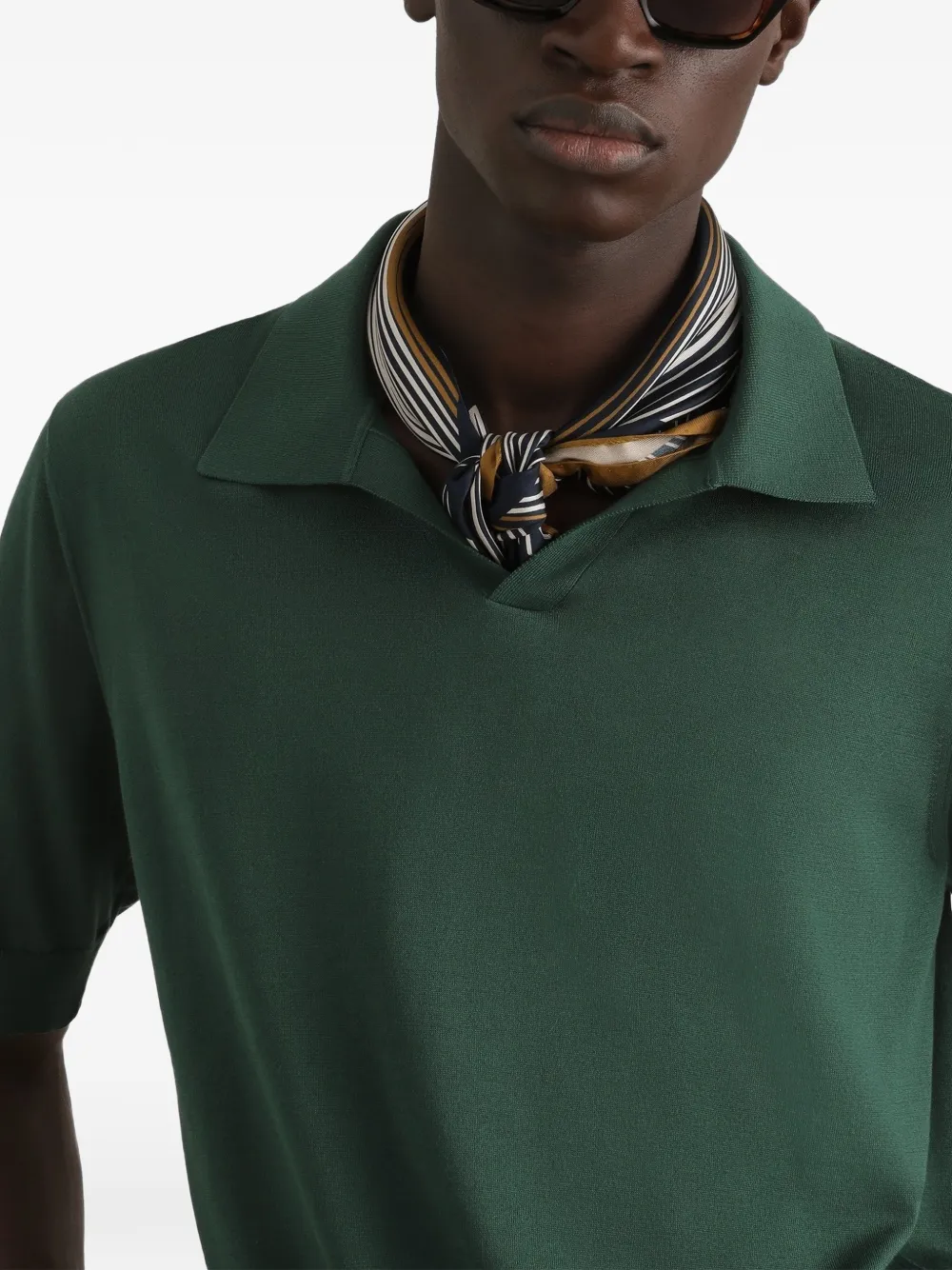 Dolce & Gabbana Gebreid poloshirt Groen