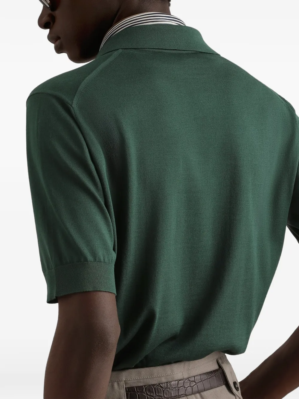Dolce & Gabbana Gebreid poloshirt Groen