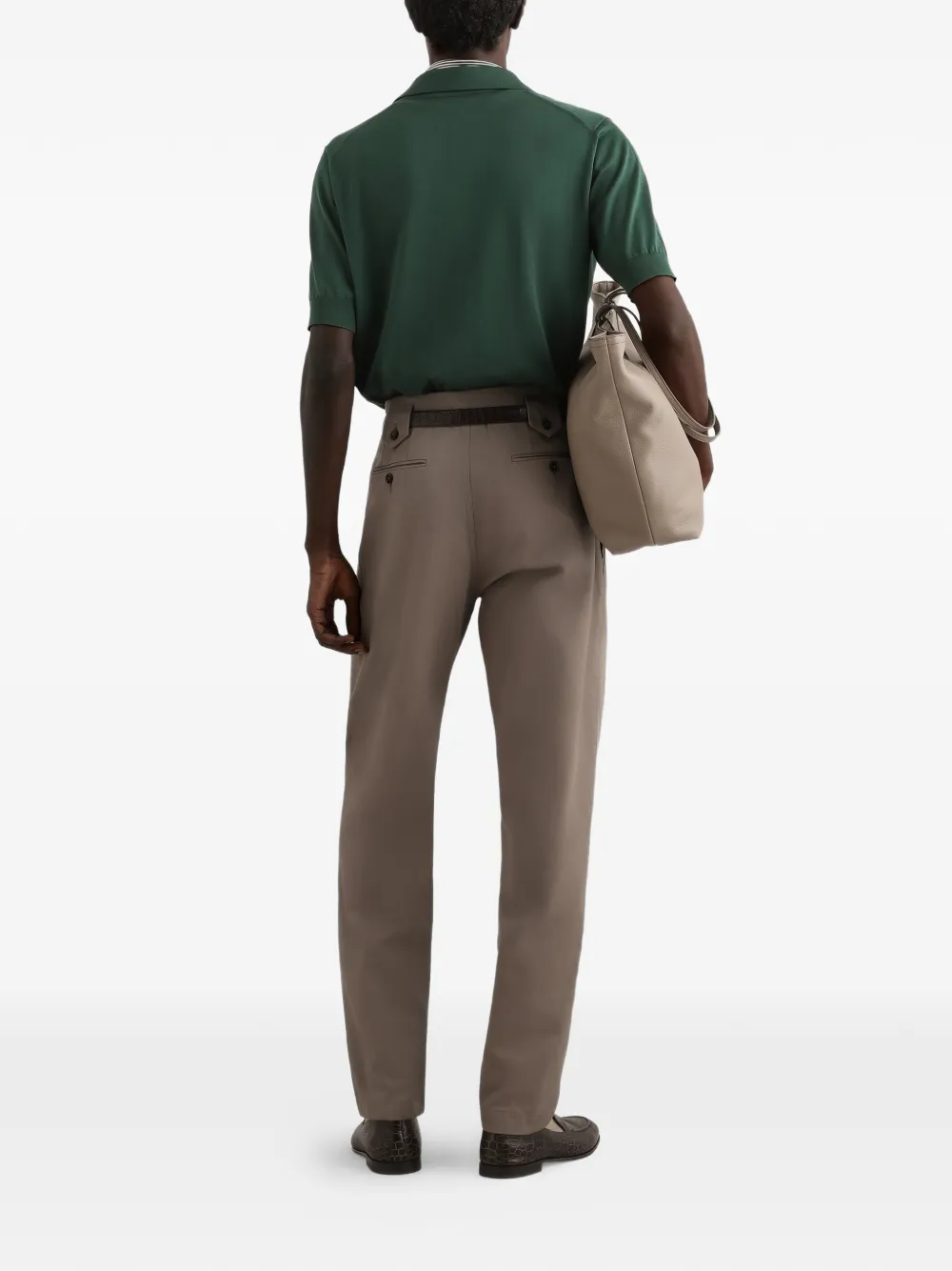 Dolce & Gabbana Gebreid poloshirt Groen