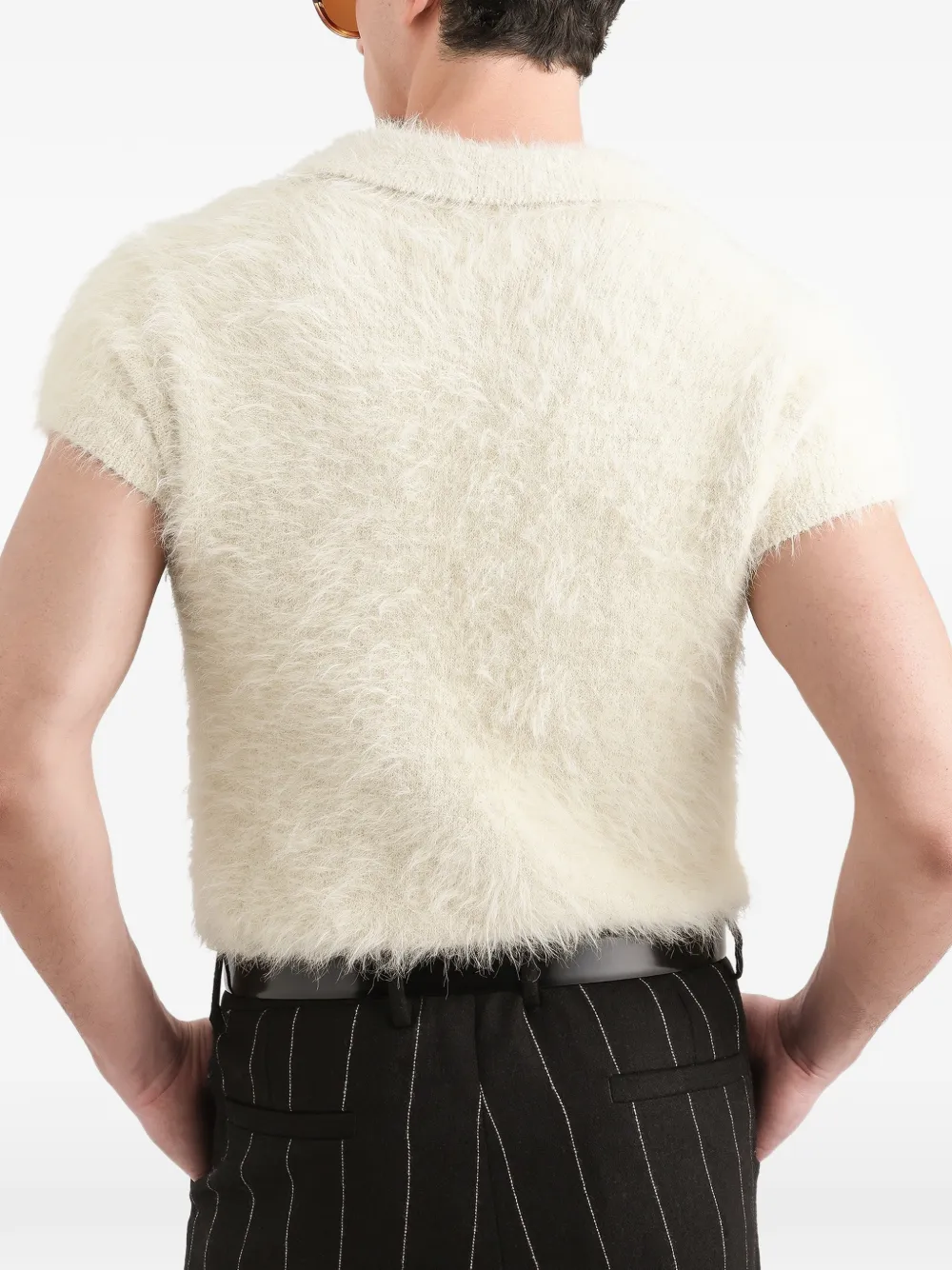 Dolce & Gabbana Gebreid poloshirt Beige