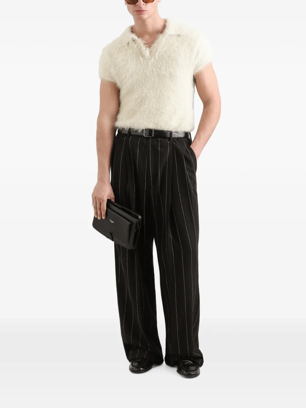Dolce & Gabbana Gebreid poloshirt Beige