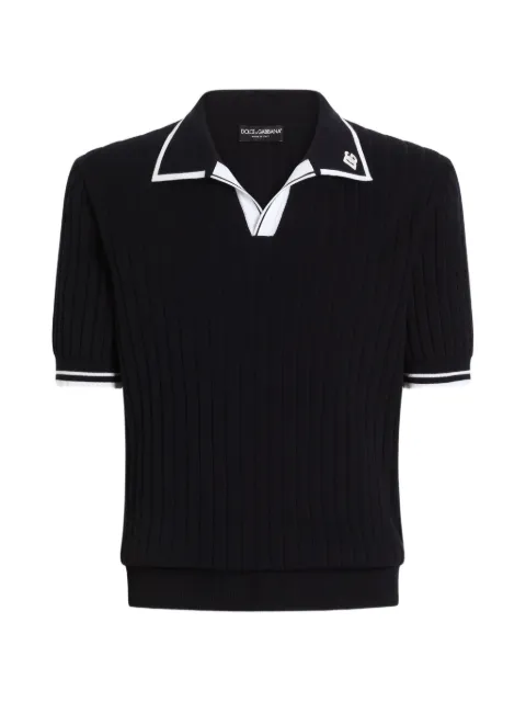 Dolce & Gabbana playera tipo polo de algodón