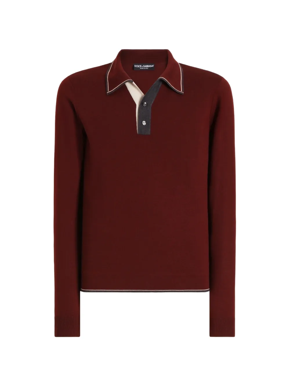 Dolce & Gabbana Polo in lana - Rosso