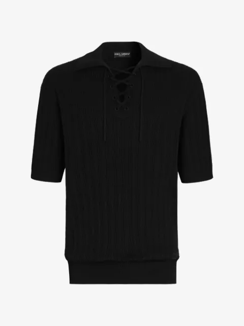 Dolce & Gabbana cotton Serafino polo shirt