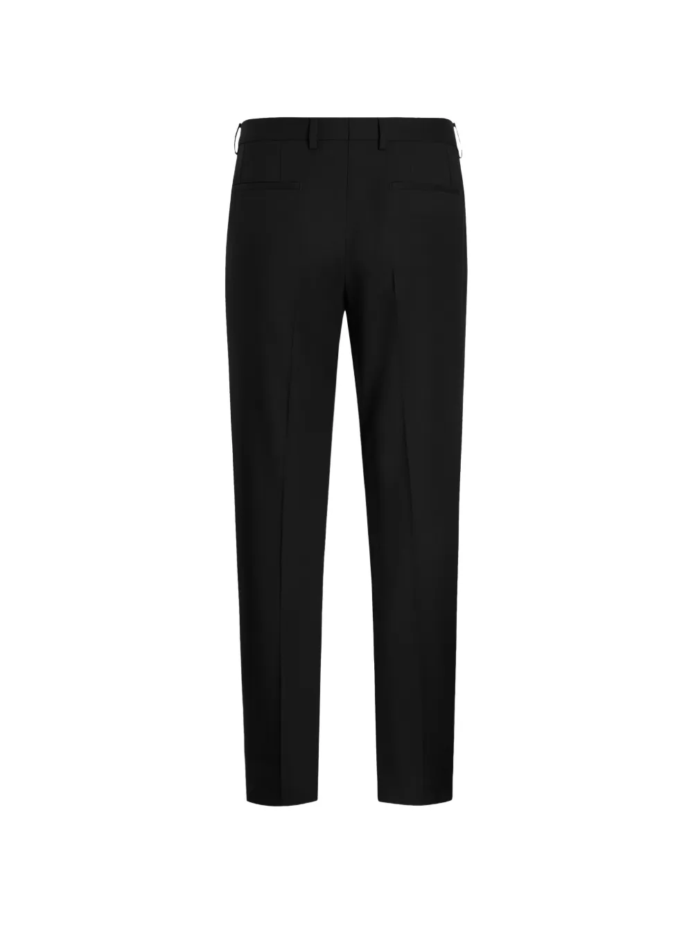 Dolce & Gabbana Wollen gabardine broek Zwart