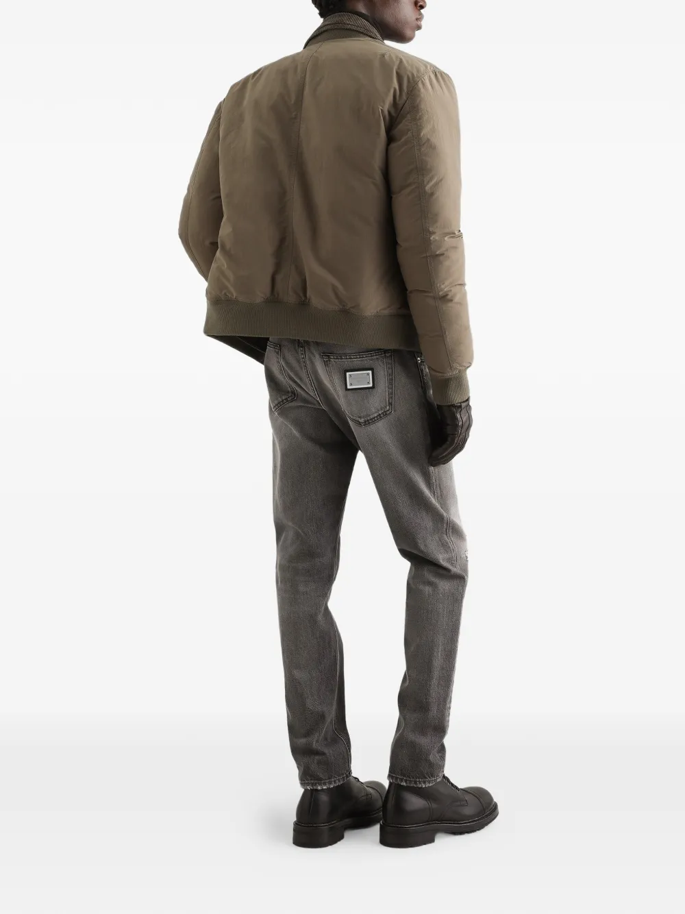 Dolce & Gabbana Jeans met logoplakkaat Grijs