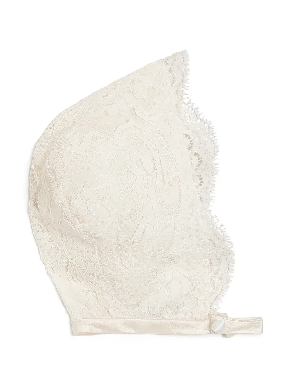 Dolce & Gabbana Kids lace bonnet Beige