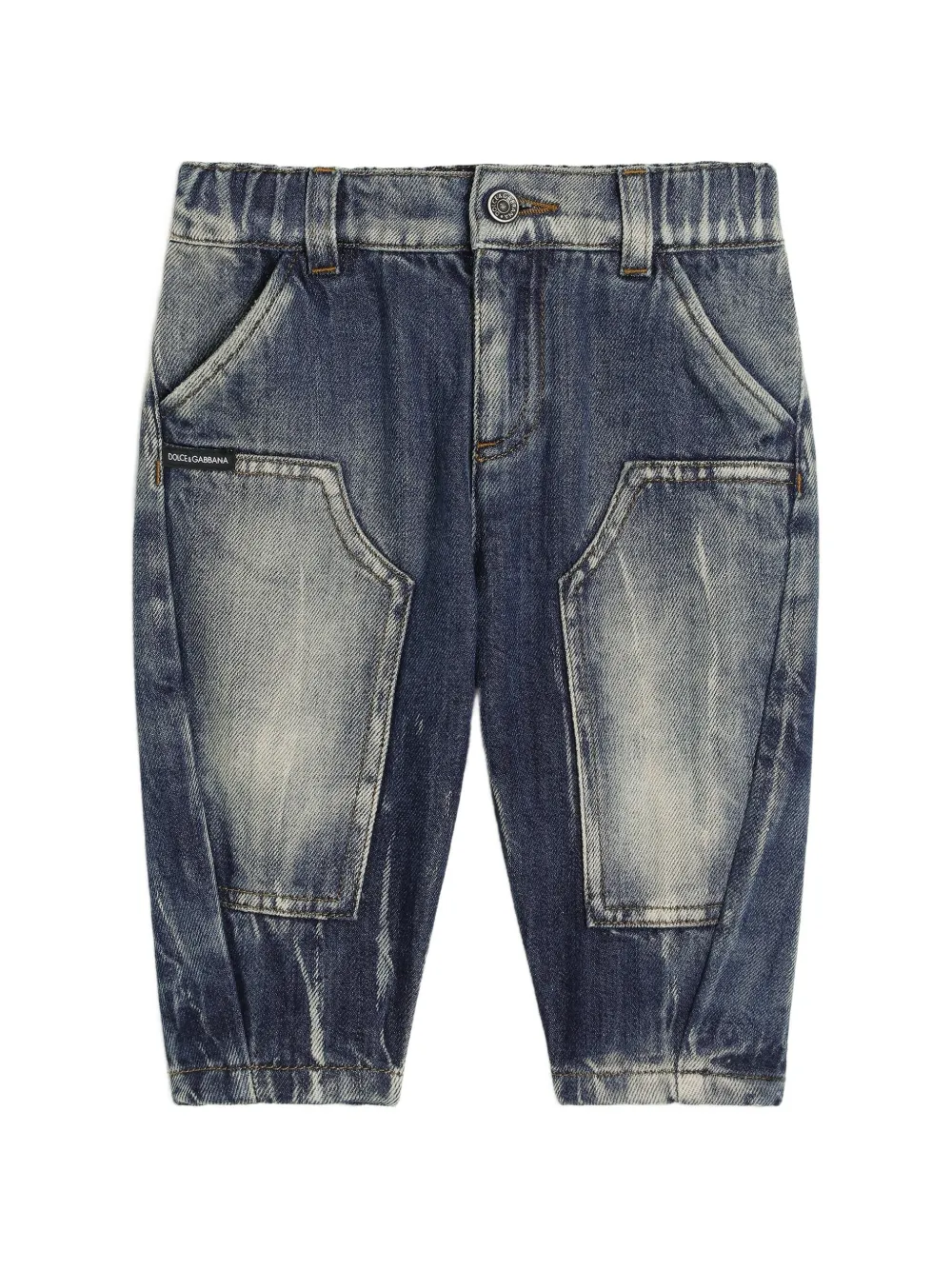 Dolce & Gabbana Kids denim trousers - Blu