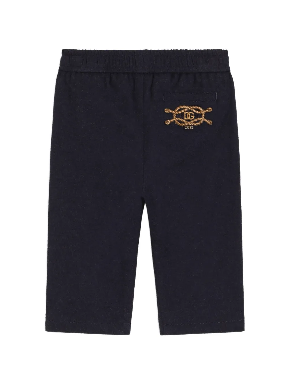 Dolce & Gabbana Kids Flanellen broek Blauw